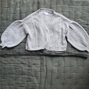 ASOS grey Cable Knit Cardigan